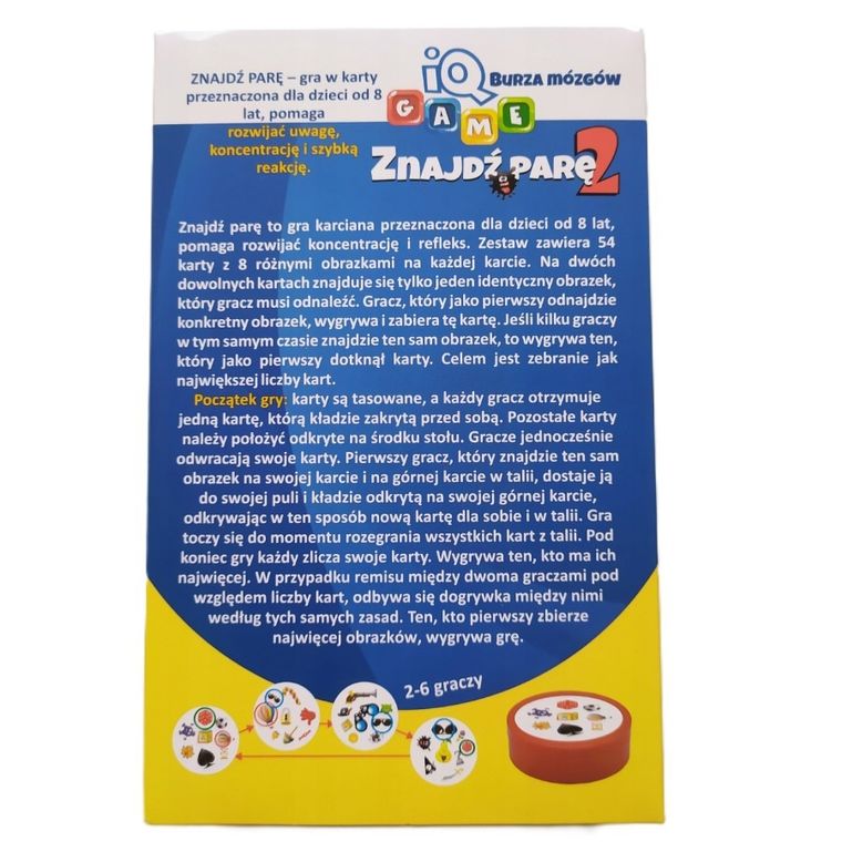 Playland, Znajdź parę 2, karciana gra familijna