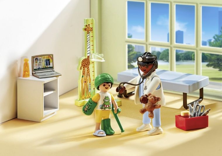 Playmobil, Action Heroes, Pediatra z pluszowym misiem, 71619