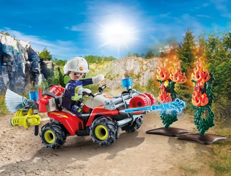 Playmobil, Action Heroes, Quad straży pożarnej w akcji, 71825