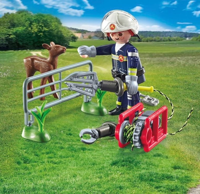 Playmobil, Action Heroes, Straż pożarna - Ratowanie zwierząt, 71467