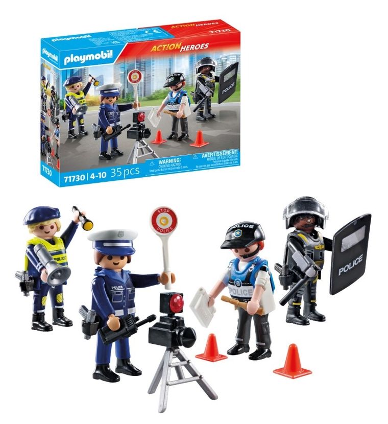 Playmobil, Action Heroes, Zestaw figurek policjantów, 71730