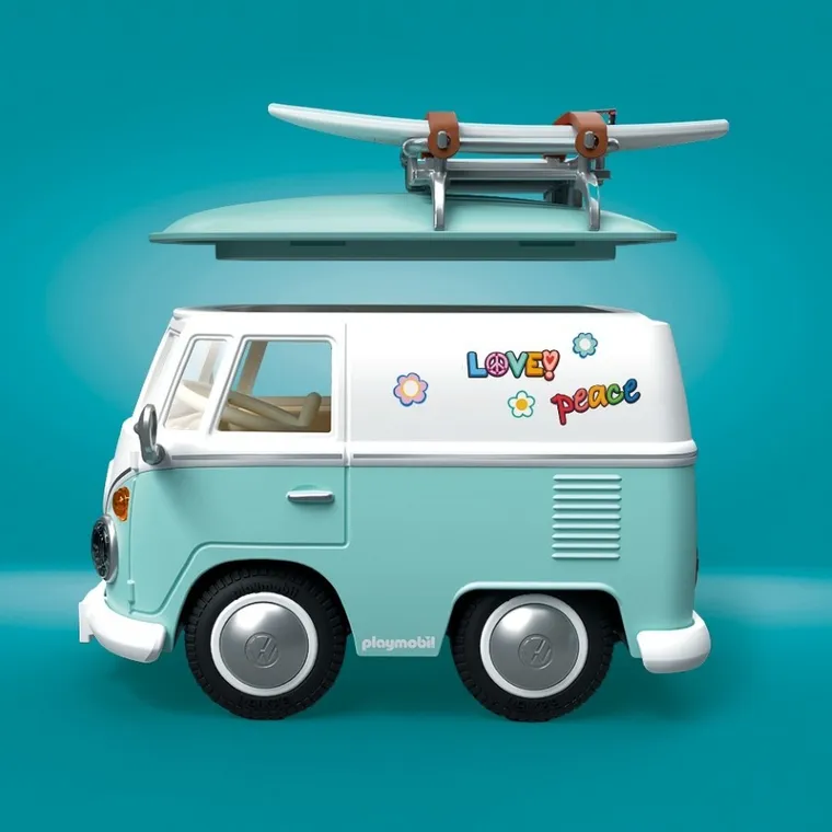 Playmobil, Cars, Volkswagen T1 Camper, 71857