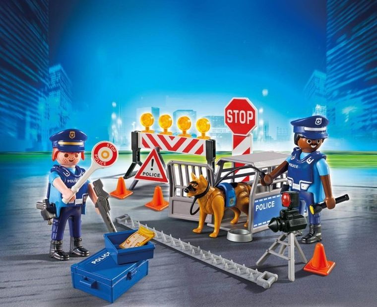 Playmobil, City Action, Blokada policyjna, 6878