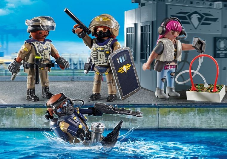 Playmobil, City Action, Jednostka specjalna, zestaw figurek, 71146