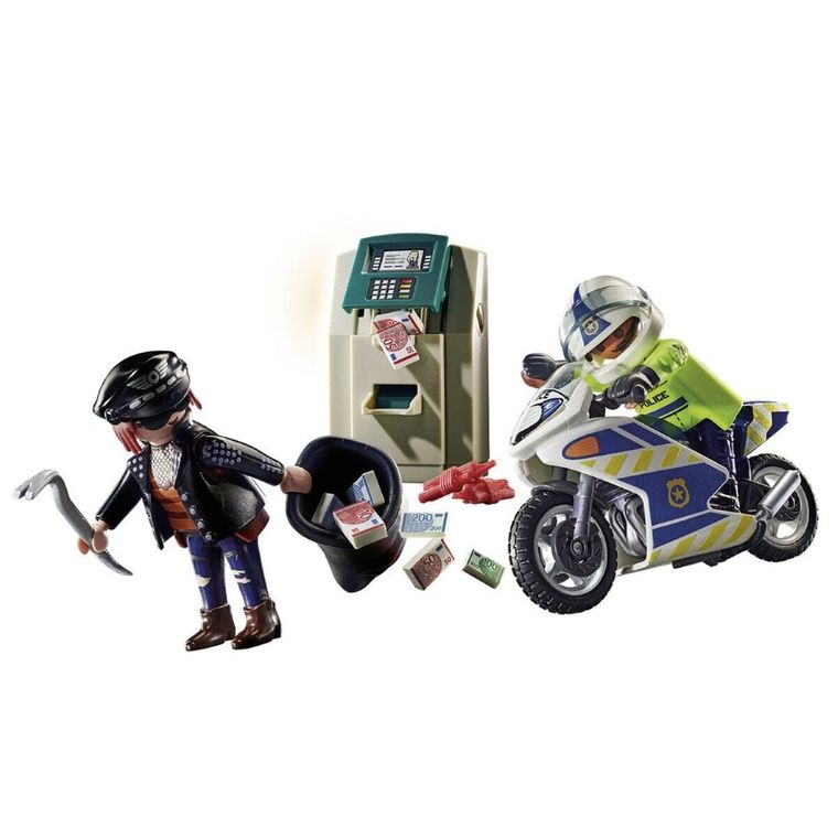 Playmobil, City Action, Policyjny motor: Pościg za przestępcą, 70572
