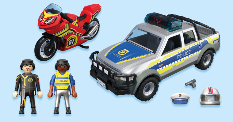 Playmobil, City Action, Pościg Policyjnym Pick-Upem, 71875