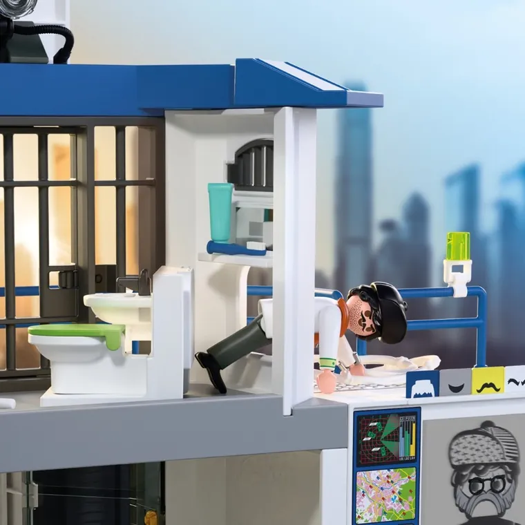 Playmobil, City Action, Posterunek Policji z miejscem przesłuchań, 71874
