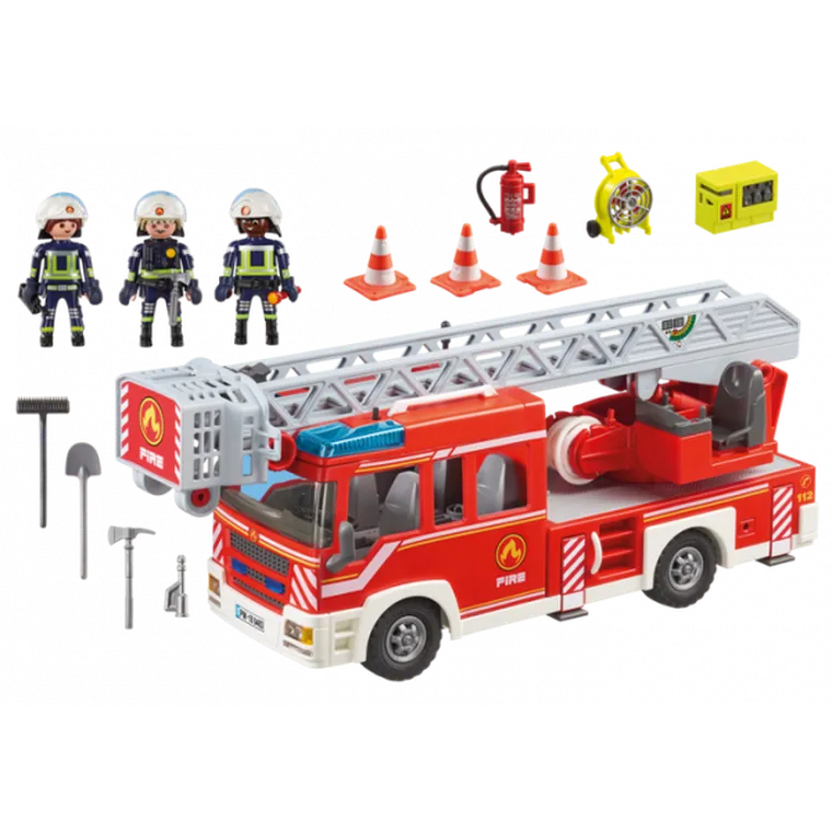 Playmobil, City Action, Samochód strażacki z drabiną, 9463