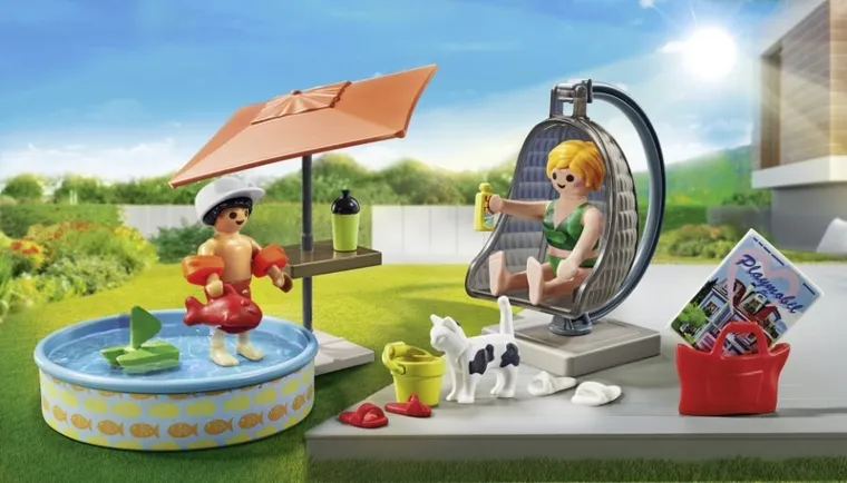 Playmobil, City Life, Wodna zabawa w ogrodzie, 71476