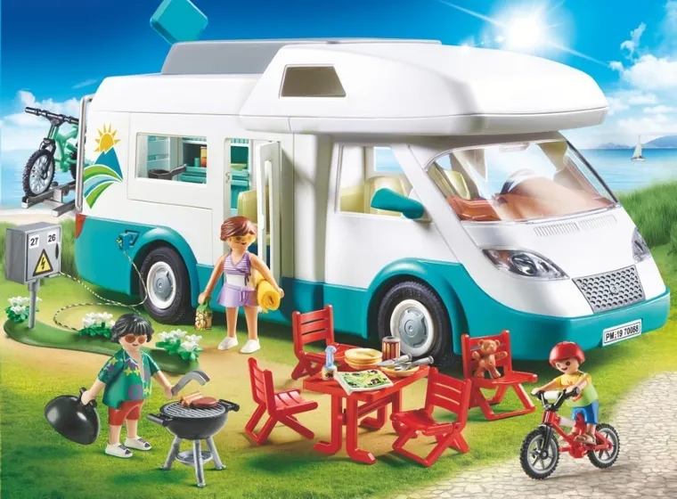 Playmobil, Family Fun, Rodzinne auto kempingowe, kamper, 70088