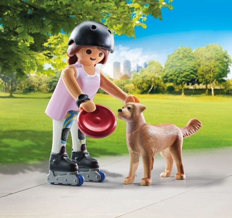 Playmobil, My Life, Skaterka z retriverem, 71739