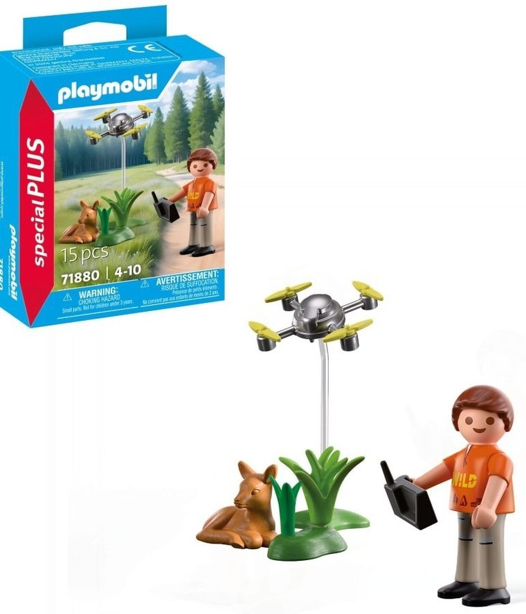 Playmobil, Special Plus, Ratowanie sarenki za pomocą dronu, 71880