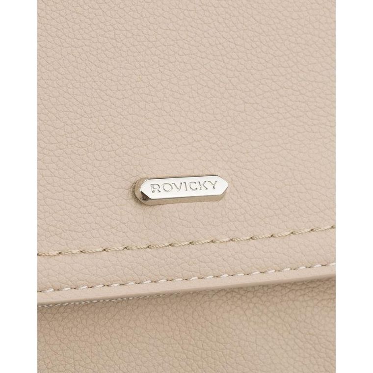 Plecak, beżowy, skóra ekologiczna, Rovicky