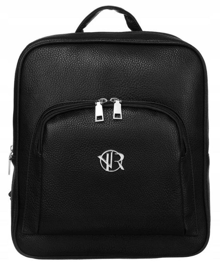 Plecak, czarny, skóra ekologiczna, Rovicky