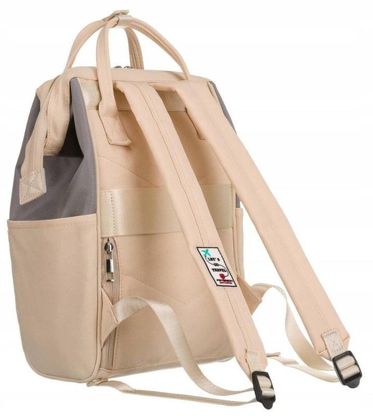 Plecak miejski, beżowy, Peterson