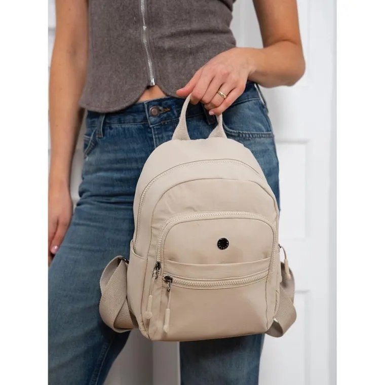 Plecak miejski, beżowy, Peterson