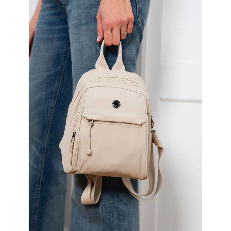 Plecak miejski, beżowy, Peterson