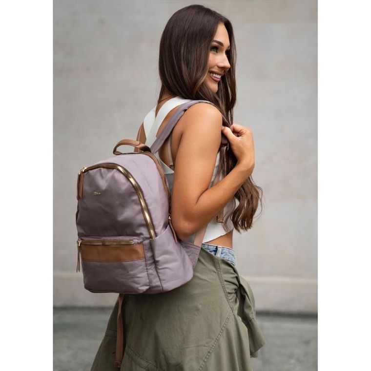 Plecak miejski, beżowy, Peterson