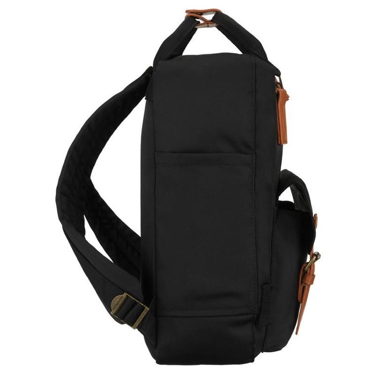 Plecak miejski, czarno-brązowy, Peterson