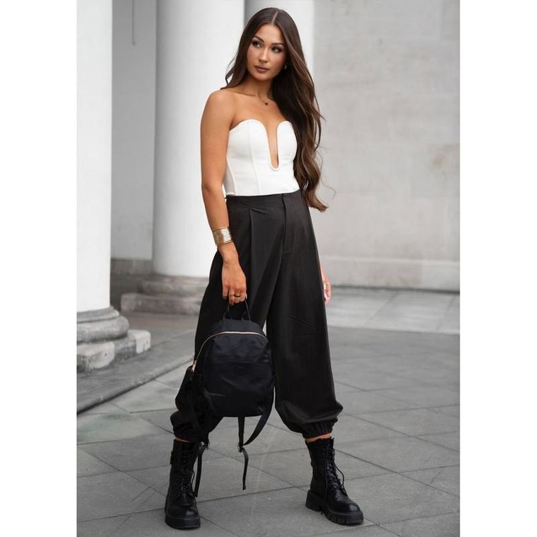 Plecak miejski, czarny, skóra ekologiczna, Peterson