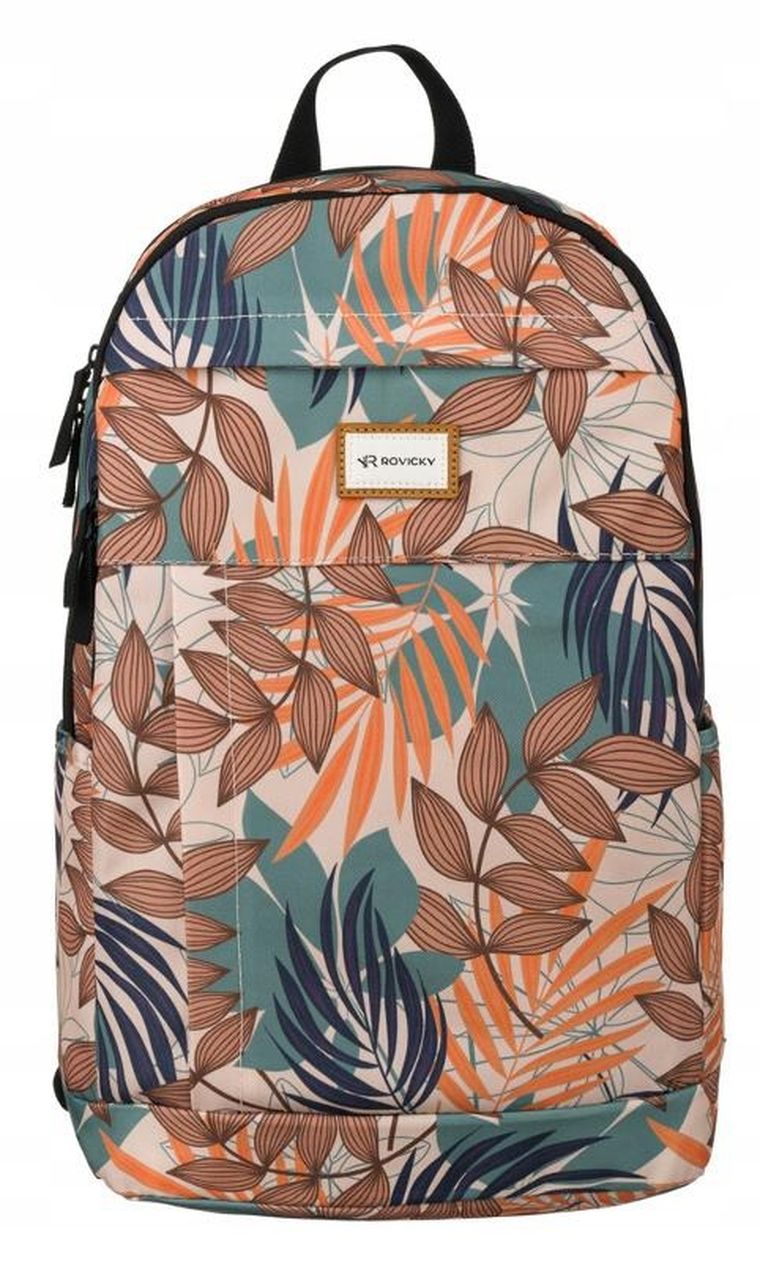 Plecak miejski, roślinny wzór, Rovicky