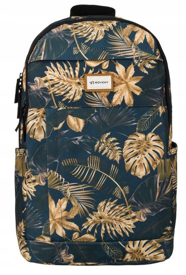 Plecak miejski, roślinny wzór, Rovicky