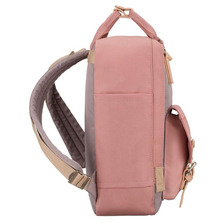 Plecak miejski, różowo-szary, Peterson