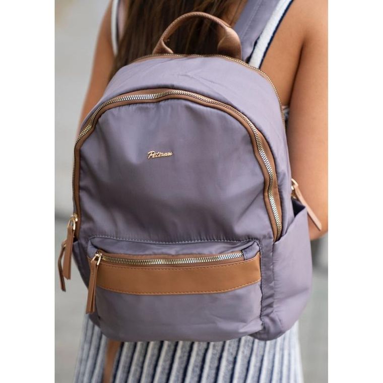 Plecak miejski, szary, Peterson