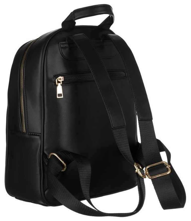 Plecak miejski ze skóry ekologicznej, damski, czarny, Peterson