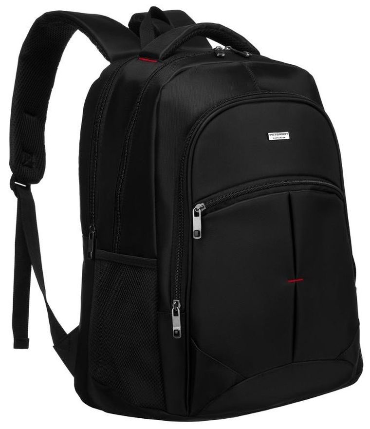 Plecak na laptopa, czarny, Peterson