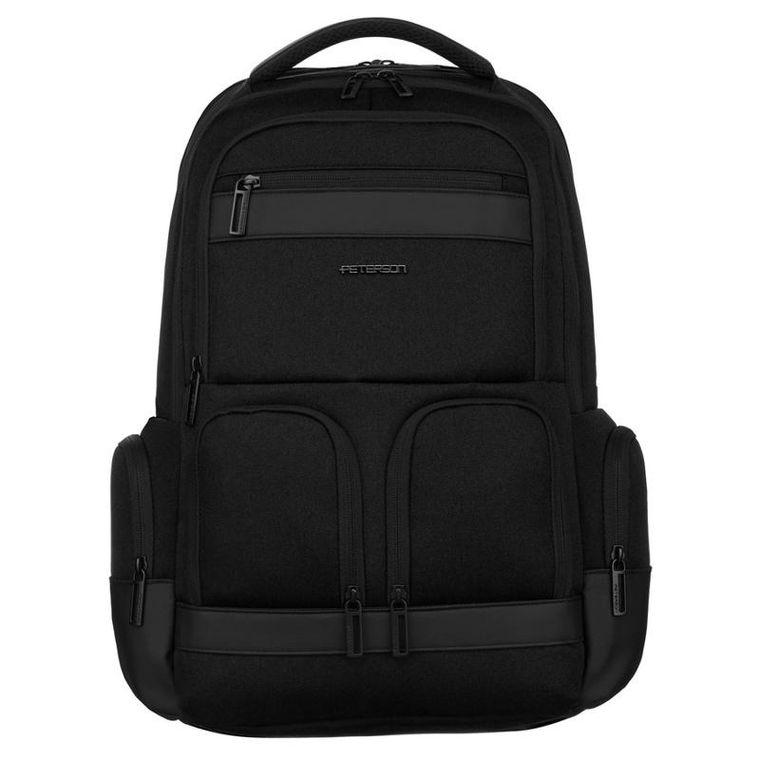 Plecak na laptopa, czarny, Peterson