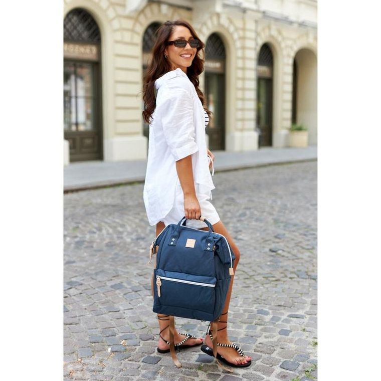 Plecak na laptopa, granatowy, Himawari