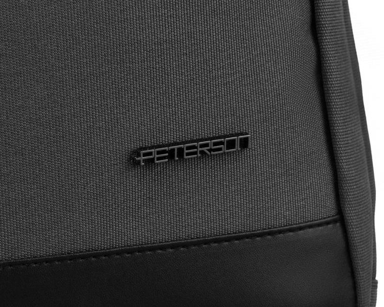 Plecak na laptopa, szary, Peterson