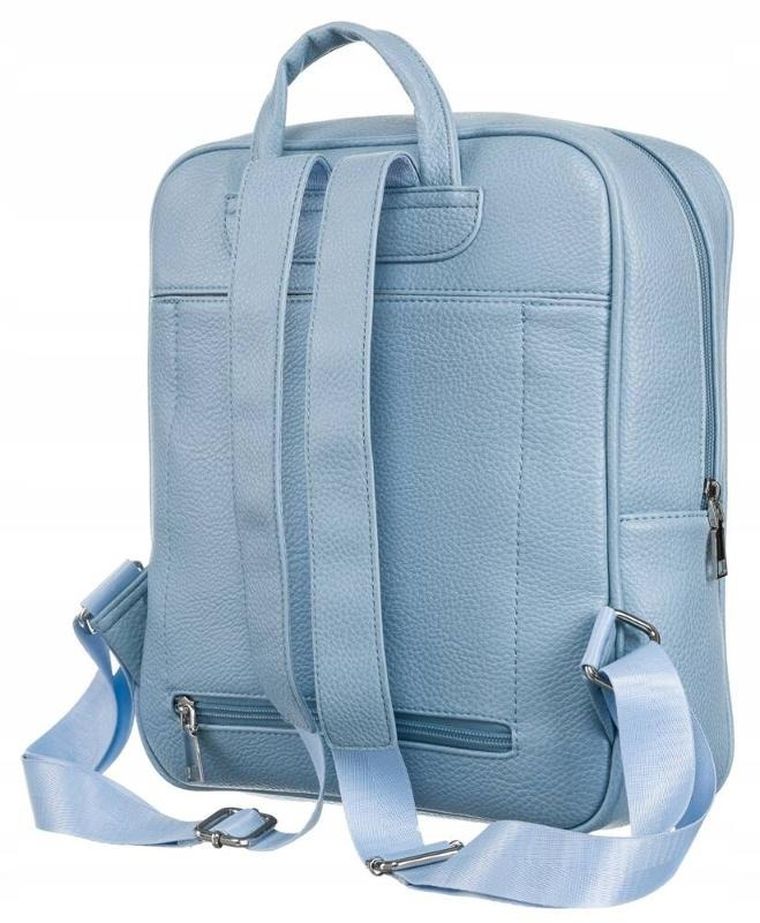 Plecak, niebieski, skóra ekologiczna, Rovicky