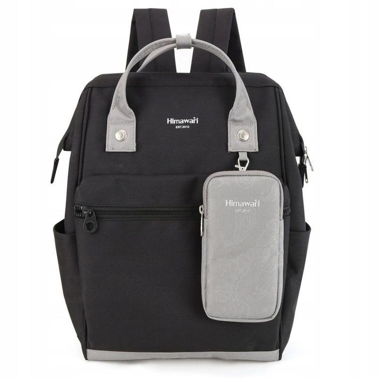 Plecak podróżny, bagaż podręczny do samolotu, czarny, Himawari