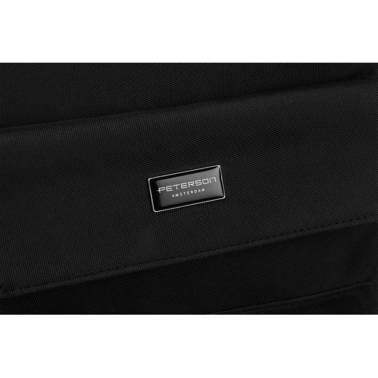 Plecak podróżny, bagaż podręczny do samolotu, czarny, Peterson