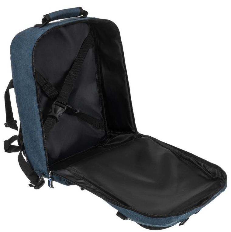 Plecak podróżny, bagaż podręczny do samolotu, niebieski, Peterson