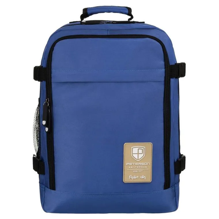 Plecak podróżny, bagaż podręczny do samolotu, niebieski, Peterson