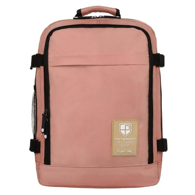 Plecak podróżny, bagaż podręczny do samolotu, różowy, Peterson