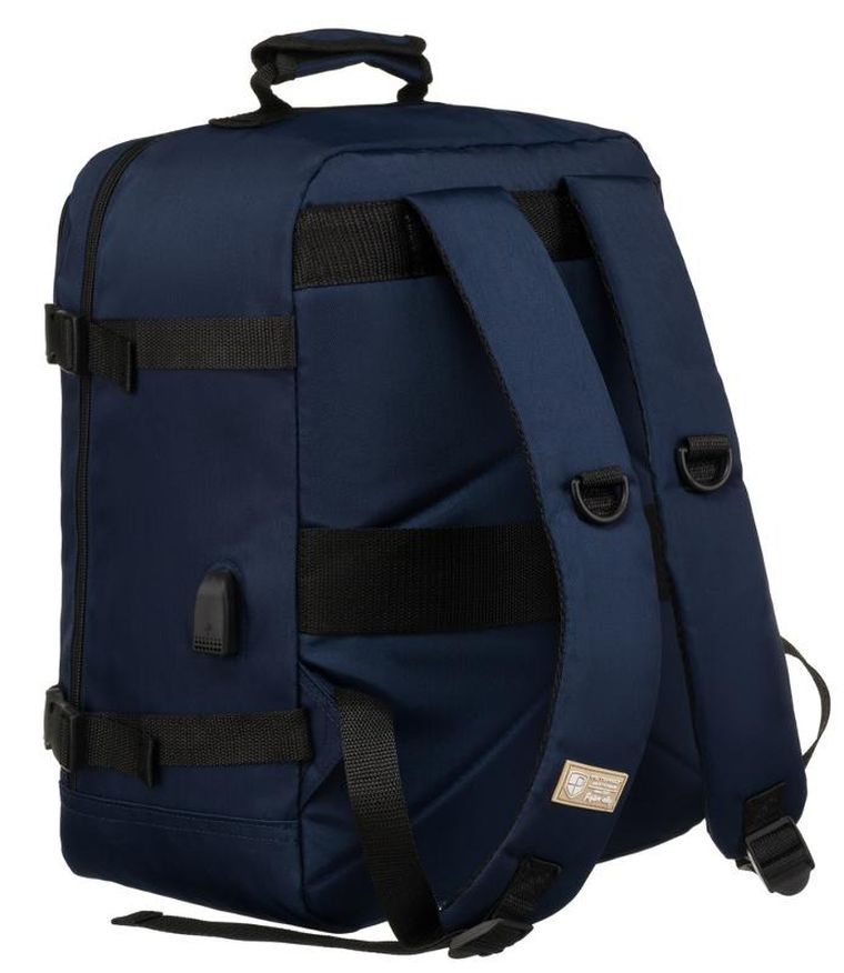 Plecak podróżny, bagaż podręczny do samolotu, USB, Peterson