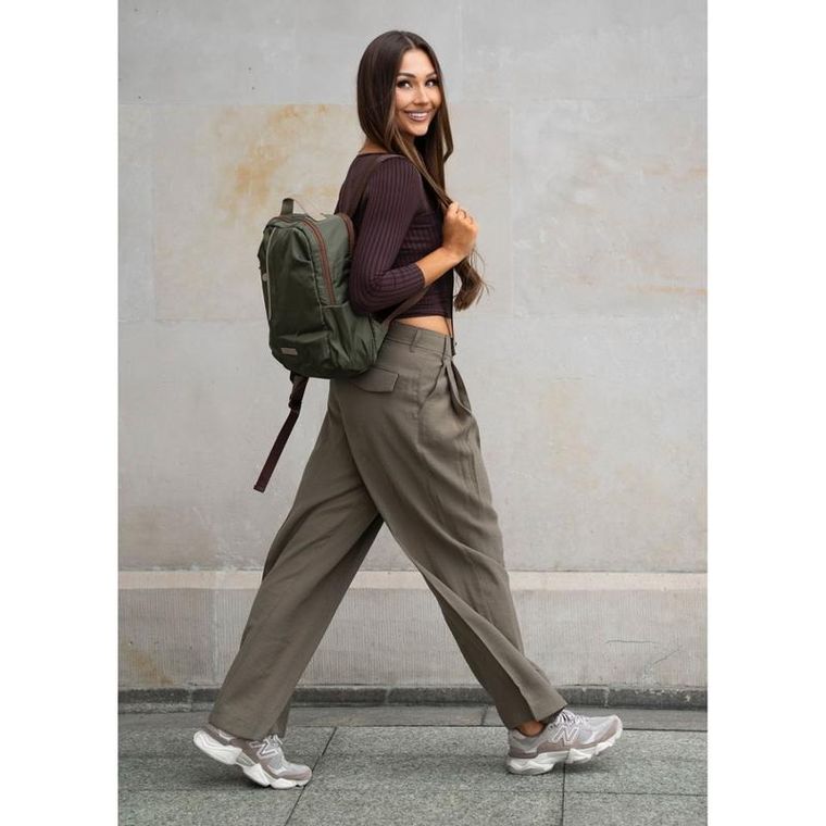 Plecak podróżny, bagaż podręczny do samolotu, zielony, Peterson