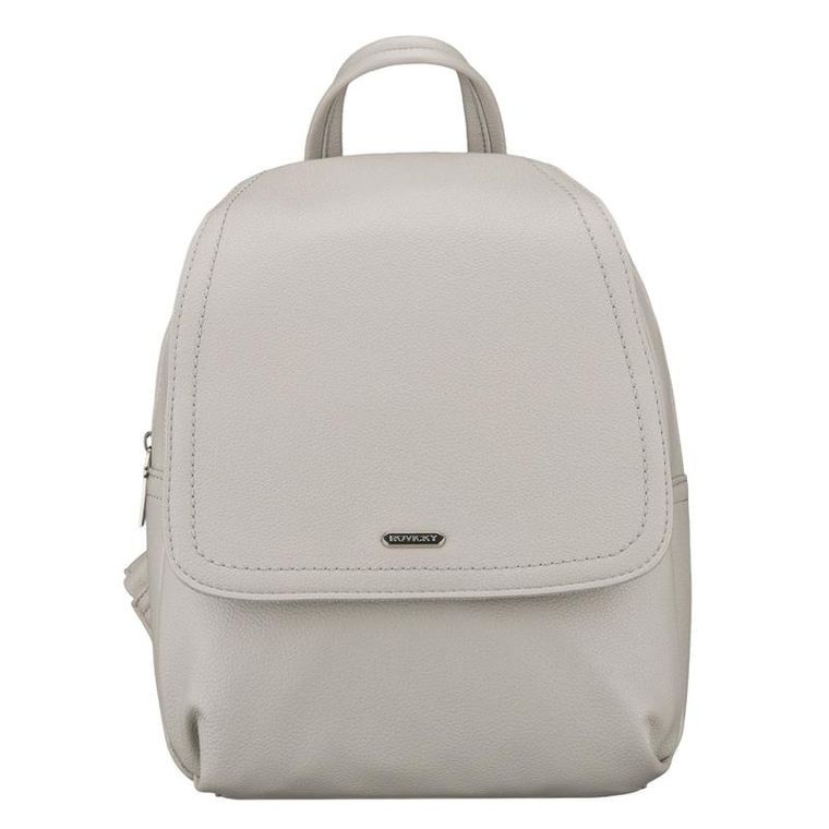 Plecak, szary, skóra ekologiczna, Rovicky