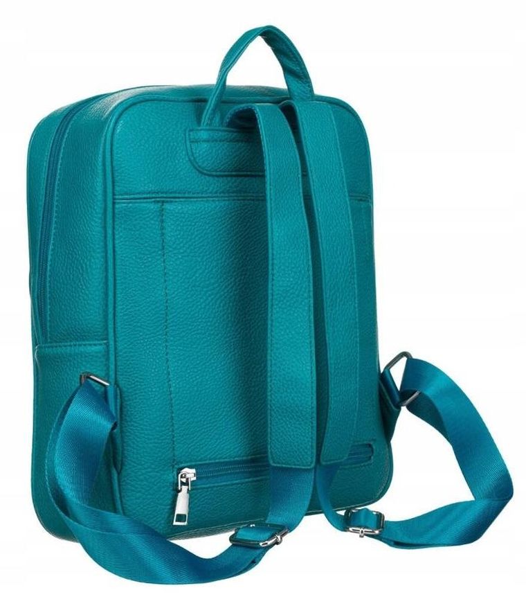 Plecak, turkusowy, skóra ekologiczna, Rovicky