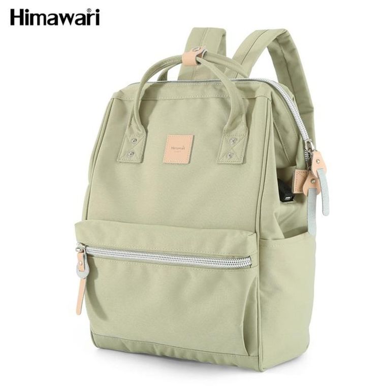 Plecak, zielony, port USB, Himawari
