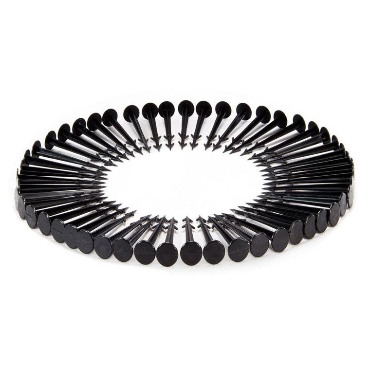 Plonos, agrotkanina ogrodowa 1,6 mx100 m 90 g/m2 + 100 szpilek, czarna