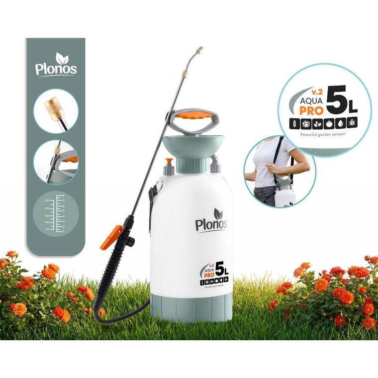 Plonos, opryskiwacz ciśnieniowy, ręczny, 5l