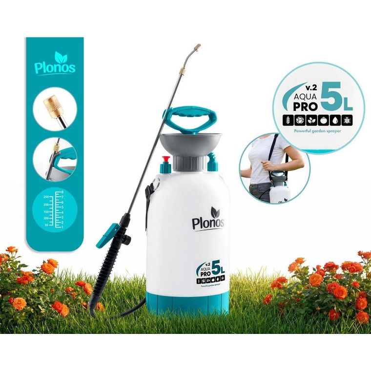 Plonos, opryskiwacz ciśnieniowy, ręczny, 5l