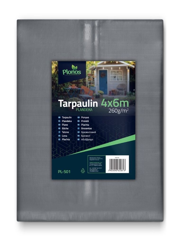 Plonos, plandeka, 600-400 cm, 260 g/m², PL-501