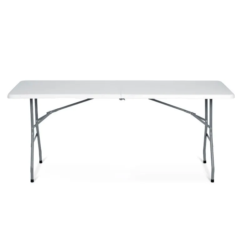 Plonos, stół cateringowy ogrodowy składany, biały, 180 cm