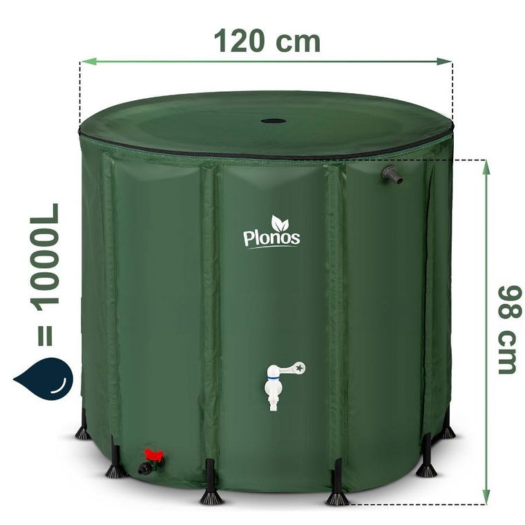 Plonos, zbiornik na deszczówkę, 1000 l